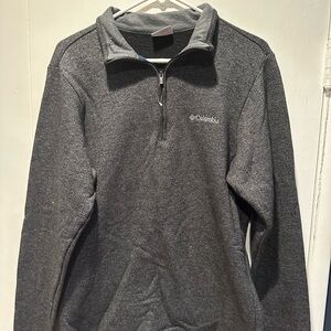 Columbia Charcoal Heather Quarter-Zip Fleece